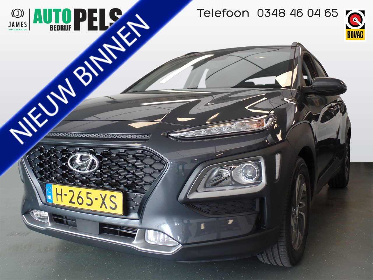 Hyundai Kona 1.6 GDI HEV Comfort, Automaat, Navigatie, Achteruitrijcamera, Cru