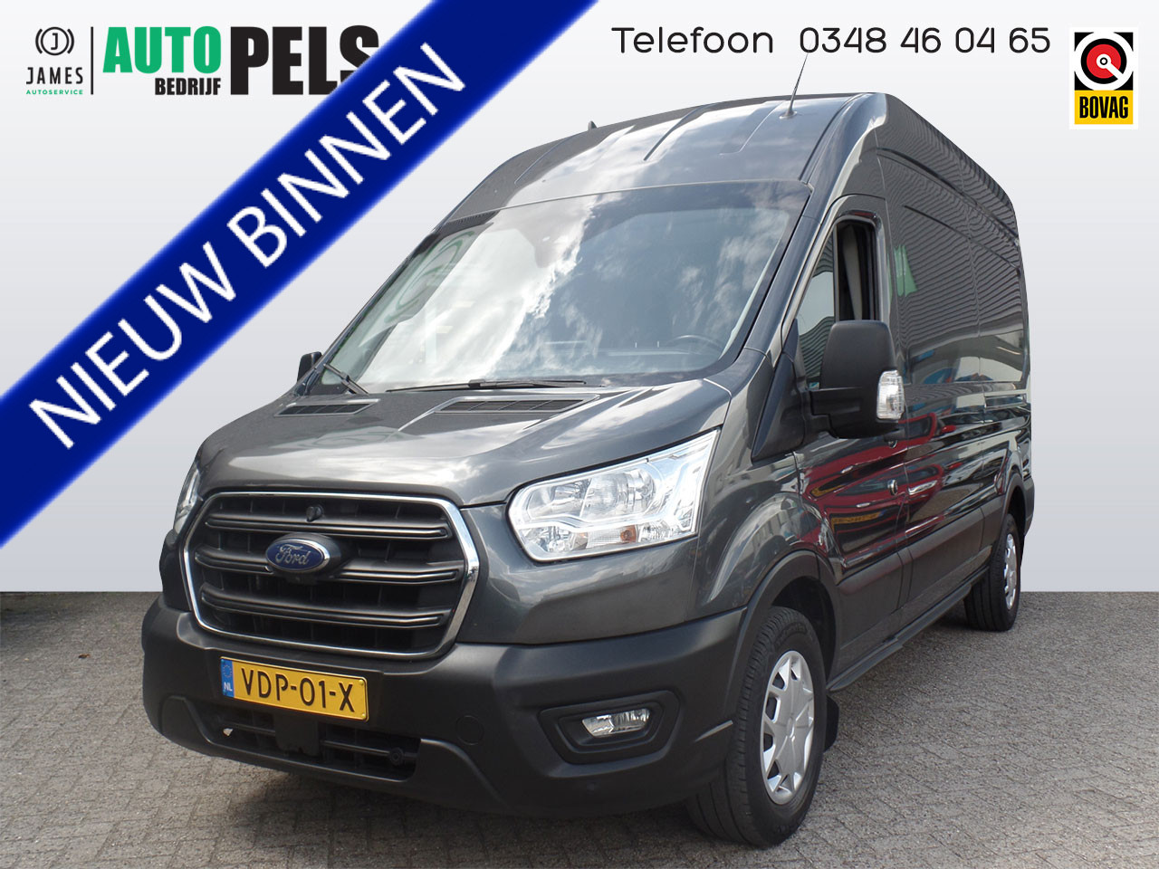 Ford Transit 350 2.0 TDCI L3H3 Trend Automaat, 3 Zitter, Navigatie, Achteruitr