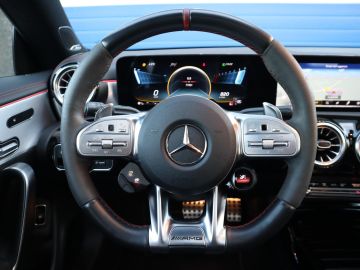 Mercedes-Benz CLA AMG 45 S 4MATIC+ Premium Plus Aero, Pano, Memory, Sfeer, Burmeste